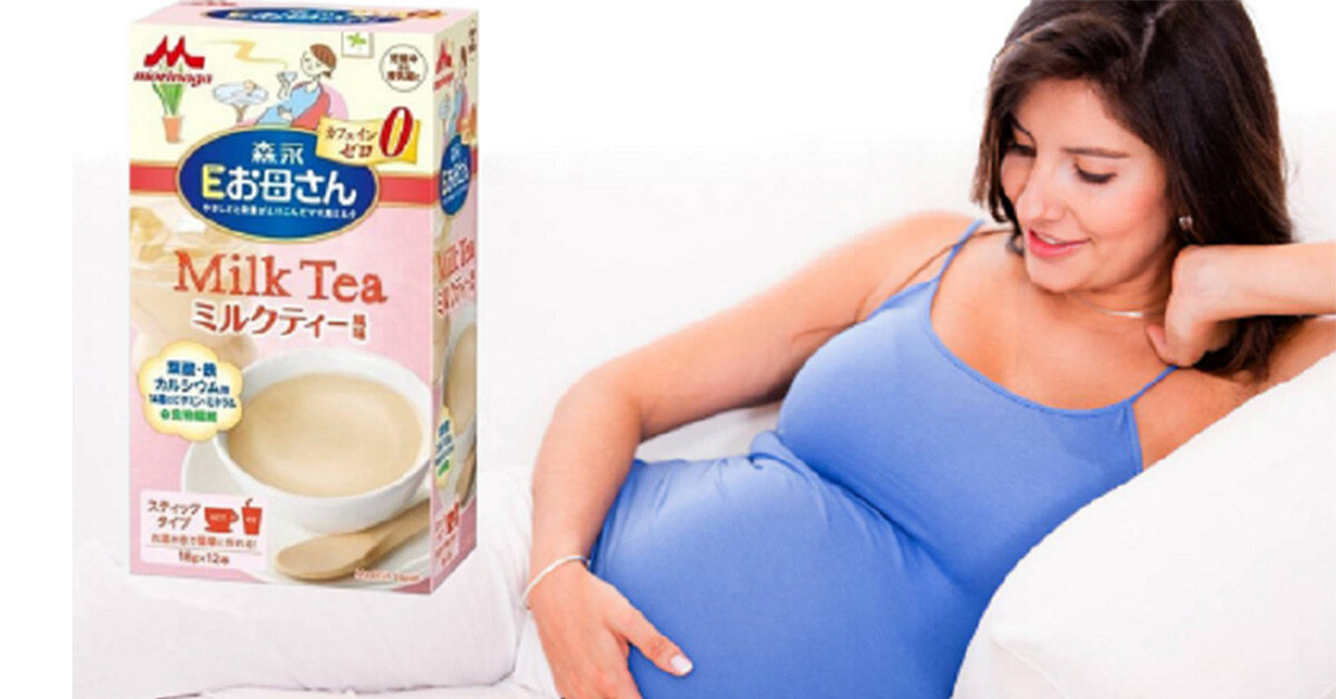 Review sữa Morinaga milktea cho bà bầu